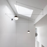 Modern GeoWeave Geometric LED Pendant Light with Adjustable Cable for Minimalist Interiors