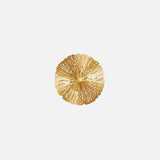 Modern Gilded Lotus Leaf Wall Sconce Artistic Golden Stainless Steel LED Lighting Fixture