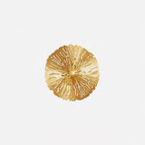 Modern Gilded Lotus Leaf Wall Sconce Artistic Golden Stainless Steel LED Lighting Fixture