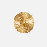Modern Gilded Lotus Leaf Wall Sconce Artistic Golden Stainless Steel LED Lighting Fixture