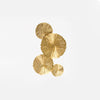 Modern Gilded Lotus Leaf Wall Sconce Artistic Golden Stainless Steel LED Lighting Fixture
