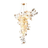 Modern Ginkgo Leaf Porcelain Chandelier Luxury Hanging Ceiling Light Fixture
