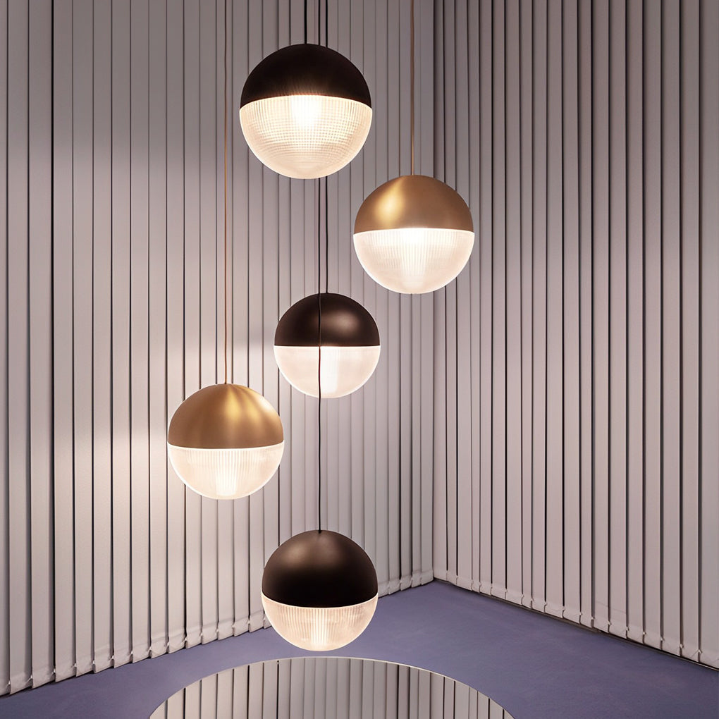 Modern Glass Ball Globe LED Pendant Light Nordic Chandelier for Dining Room Living Room