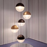 Modern Glass Ball Globe LED Pendant Light Nordic Chandelier for Dining Room Living Room