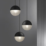 Modern Glass Ball Globe LED Pendant Light Nordic Chandelier for Dining Room Living Room