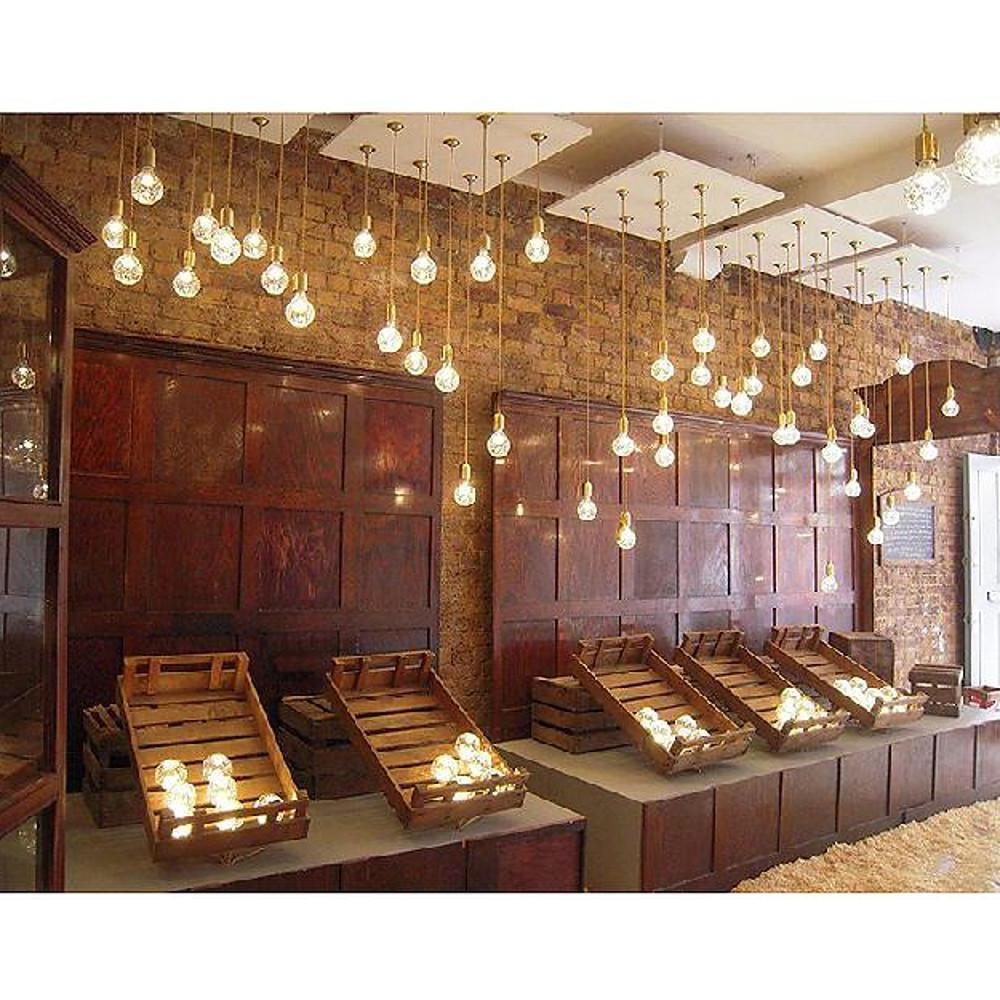 Modern Glass Ball LED Pendant Lighting Gold Nordic Hanging Lamp for Kitchen Island