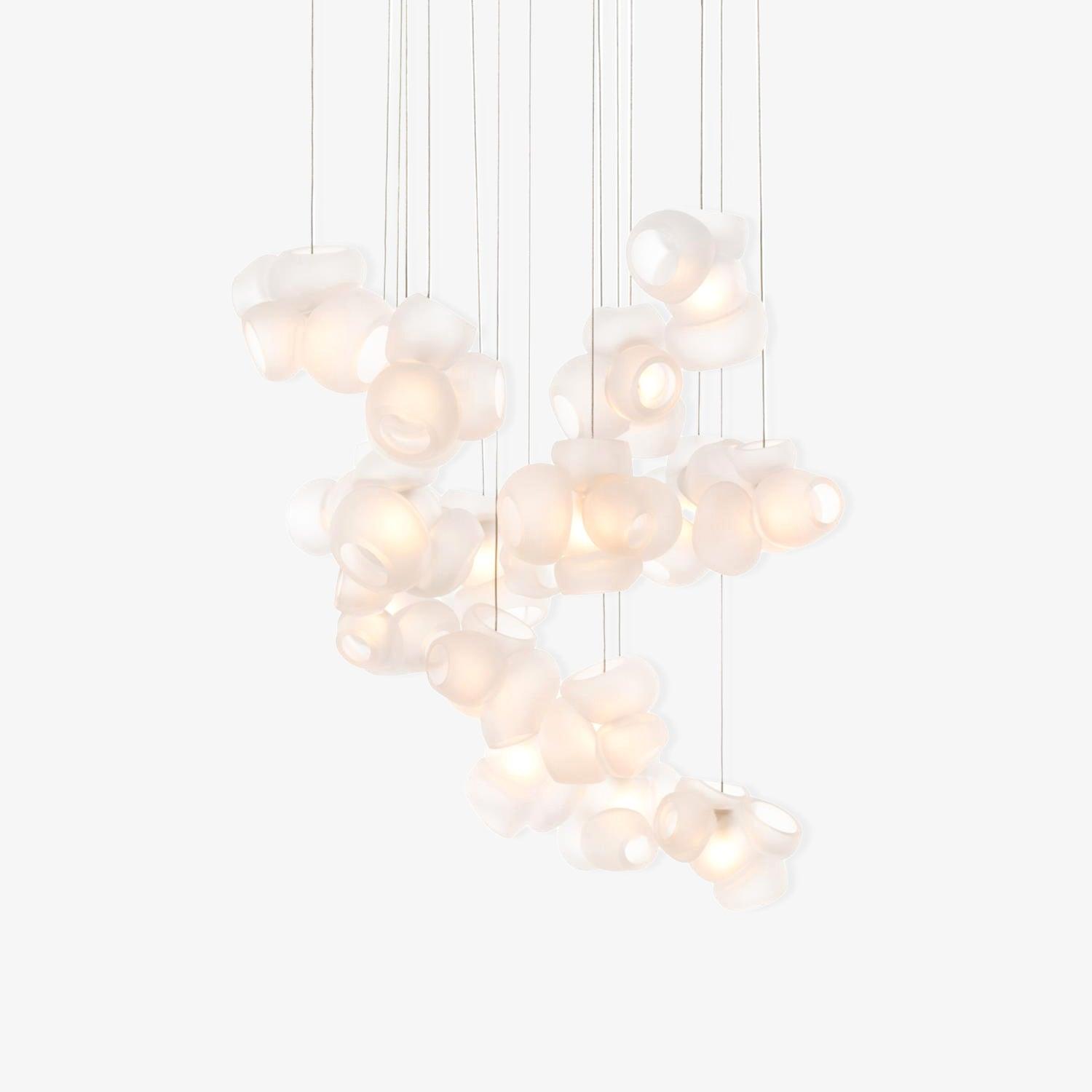 Modern Glass Bubbles Cluster LED Pendant Light for Contemporary Living Spaces