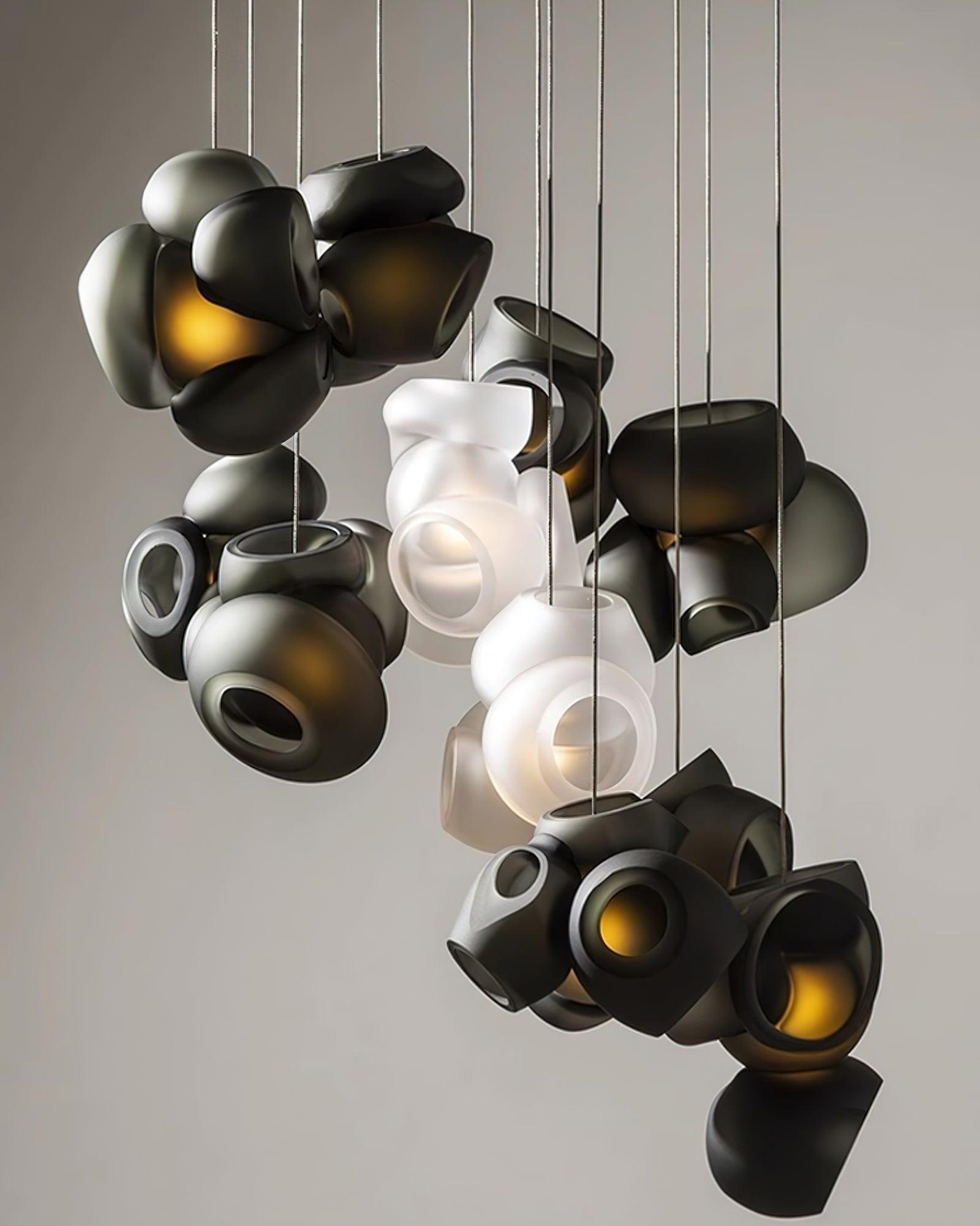 Modern Glass Bubbles Cluster LED Pendant Light for Contemporary Living Spaces