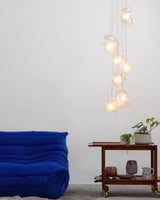 Modern Glass Bubbles Cluster LED Pendant Light for Contemporary Living Spaces