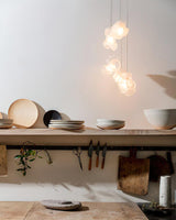 Modern Glass Bubbles Cluster LED Pendant Light for Contemporary Living Spaces