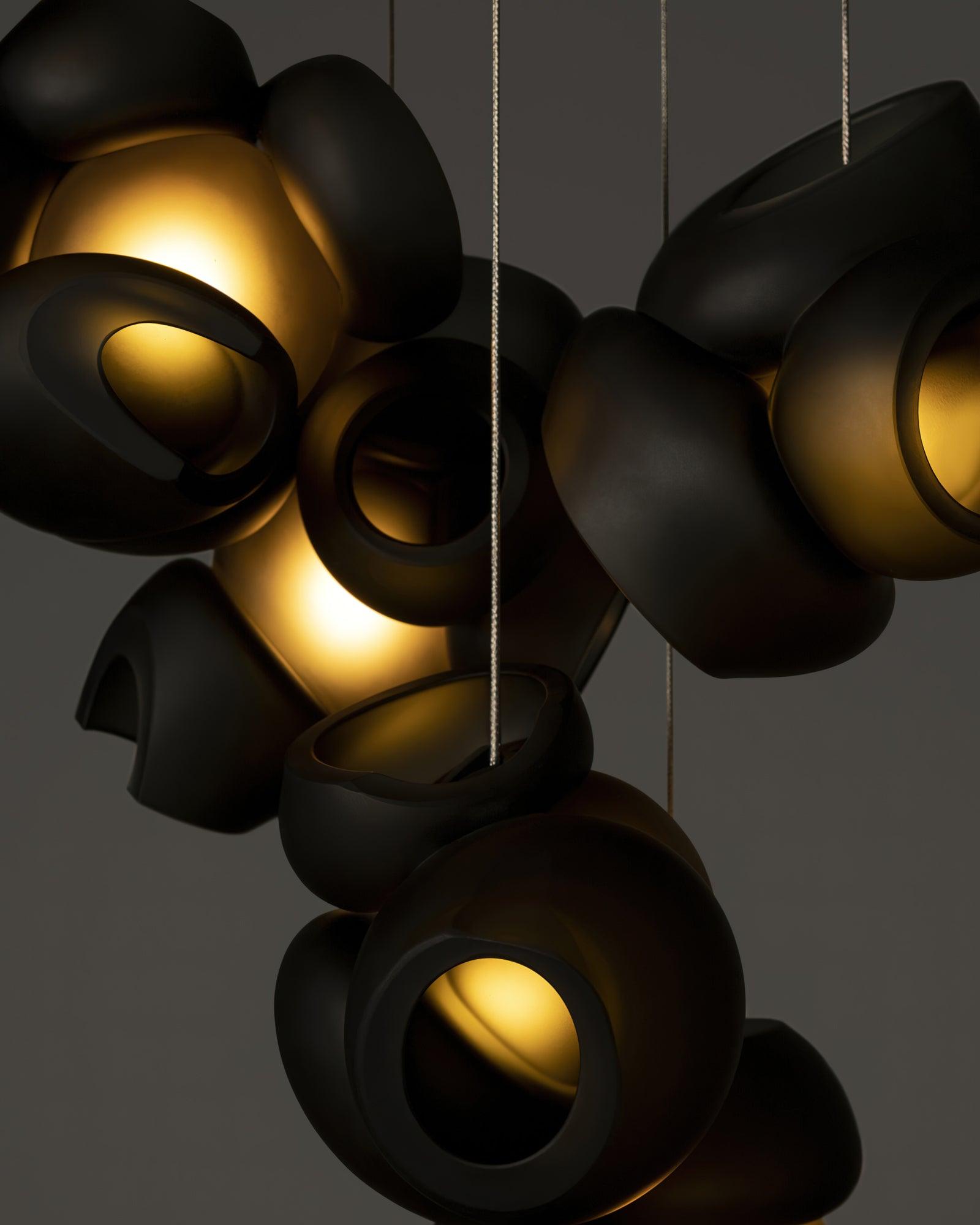 Modern Glass Bubbles Cluster LED Pendant Light for Contemporary Living Spaces