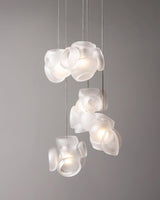 Modern Glass Bubbles Cluster LED Pendant Light for Contemporary Living Spaces