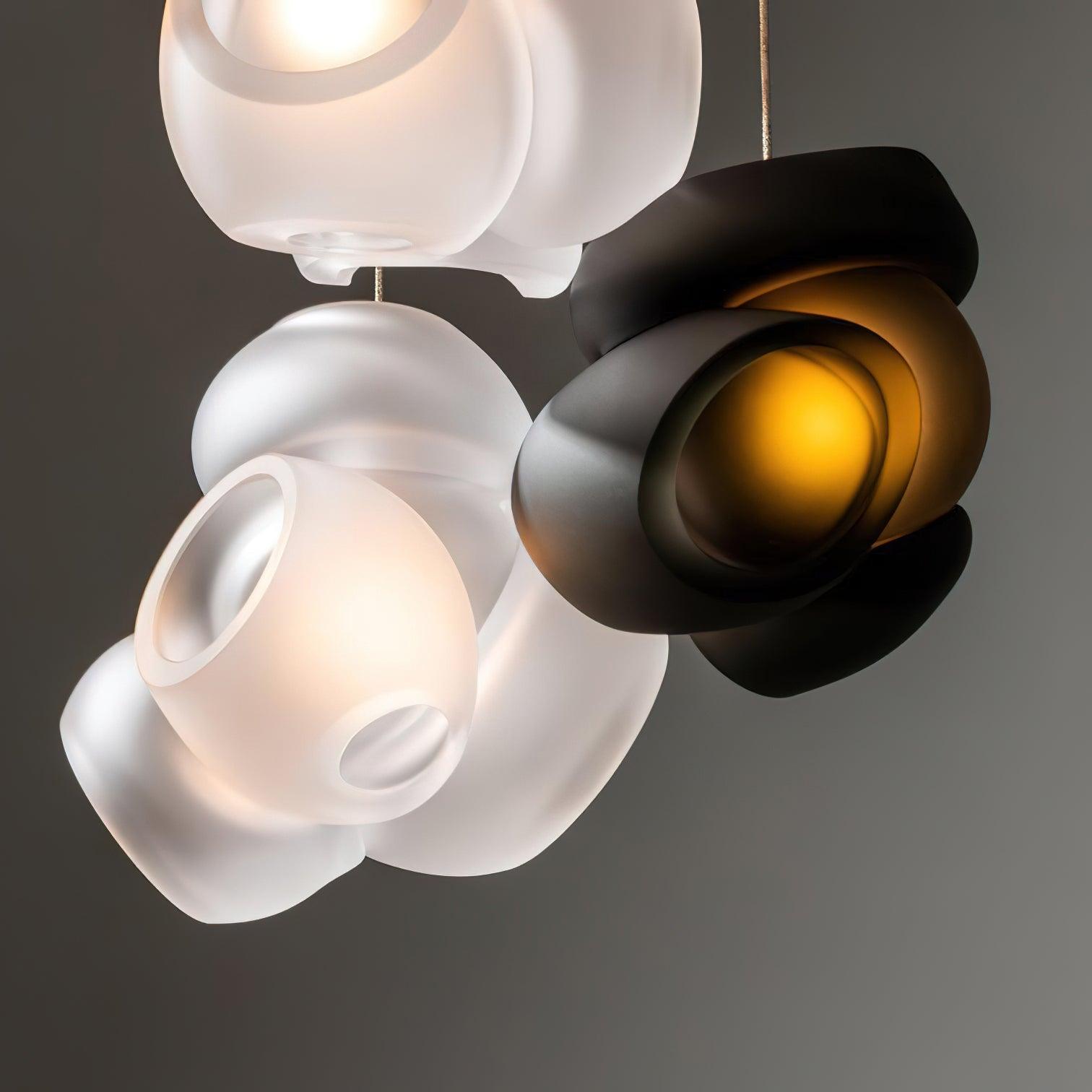 Modern Glass Bubbles Cluster LED Pendant Light for Contemporary Living Spaces