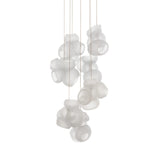 Modern Glass Bubbles Cluster LED Pendant Light for Contemporary Living Spaces