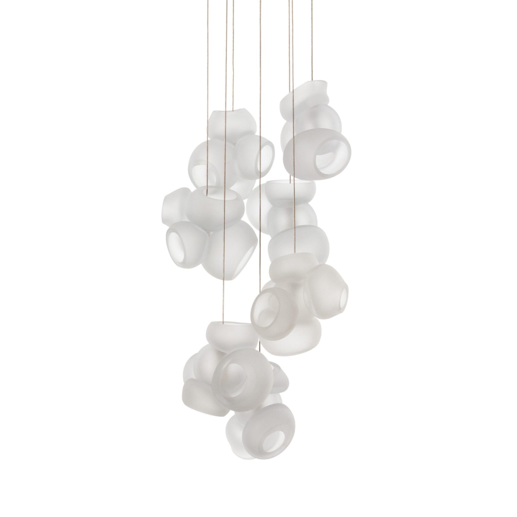 Modern Glass Bubbles Cluster LED Pendant Light for Contemporary Living Spaces