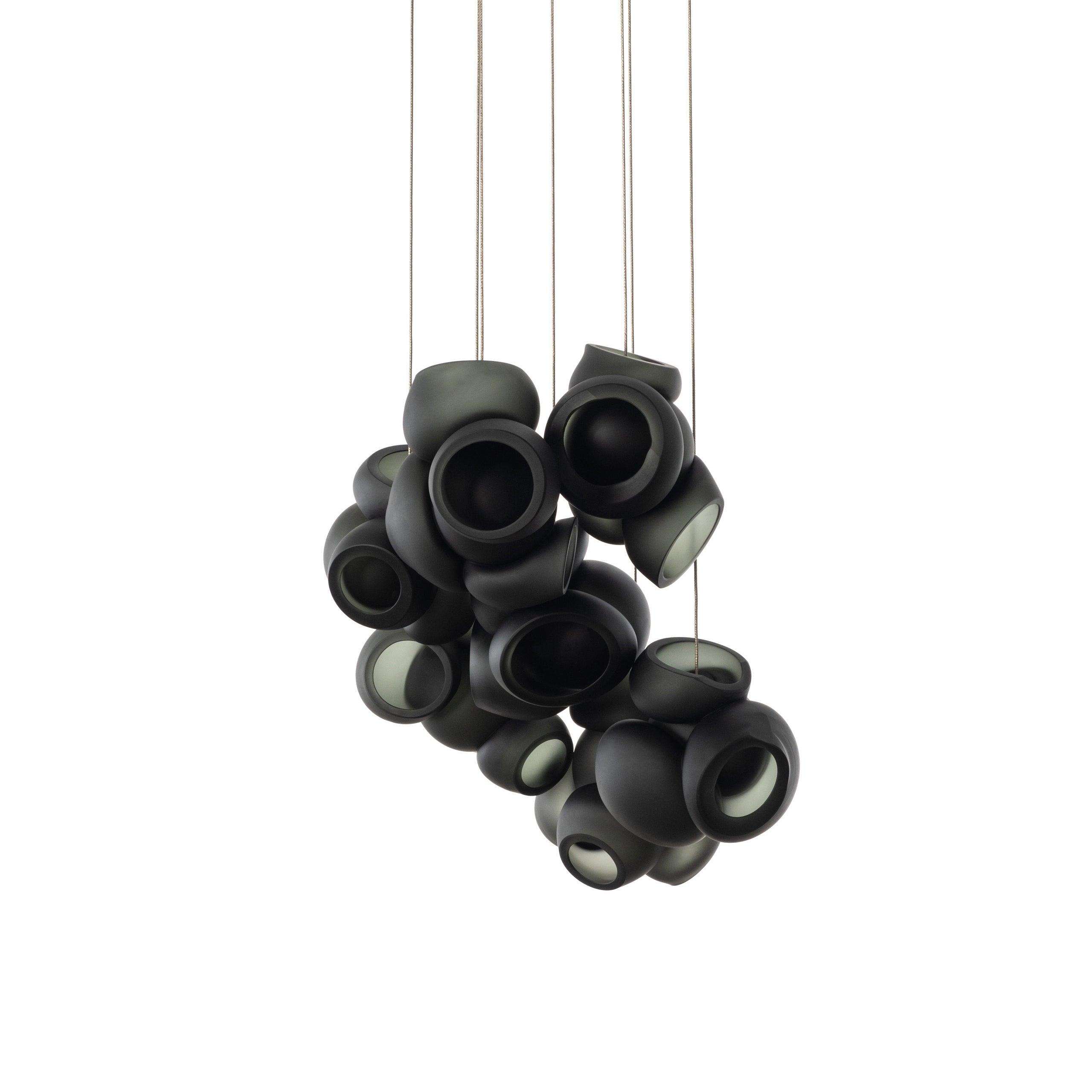 Modern Glass Bubbles Cluster LED Pendant Light for Contemporary Living Spaces