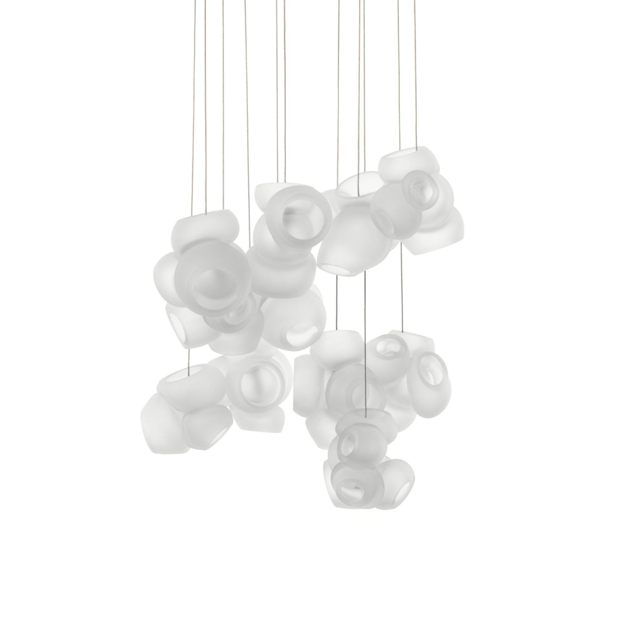 Modern Glass Bubbles Cluster LED Pendant Light for Contemporary Living Spaces