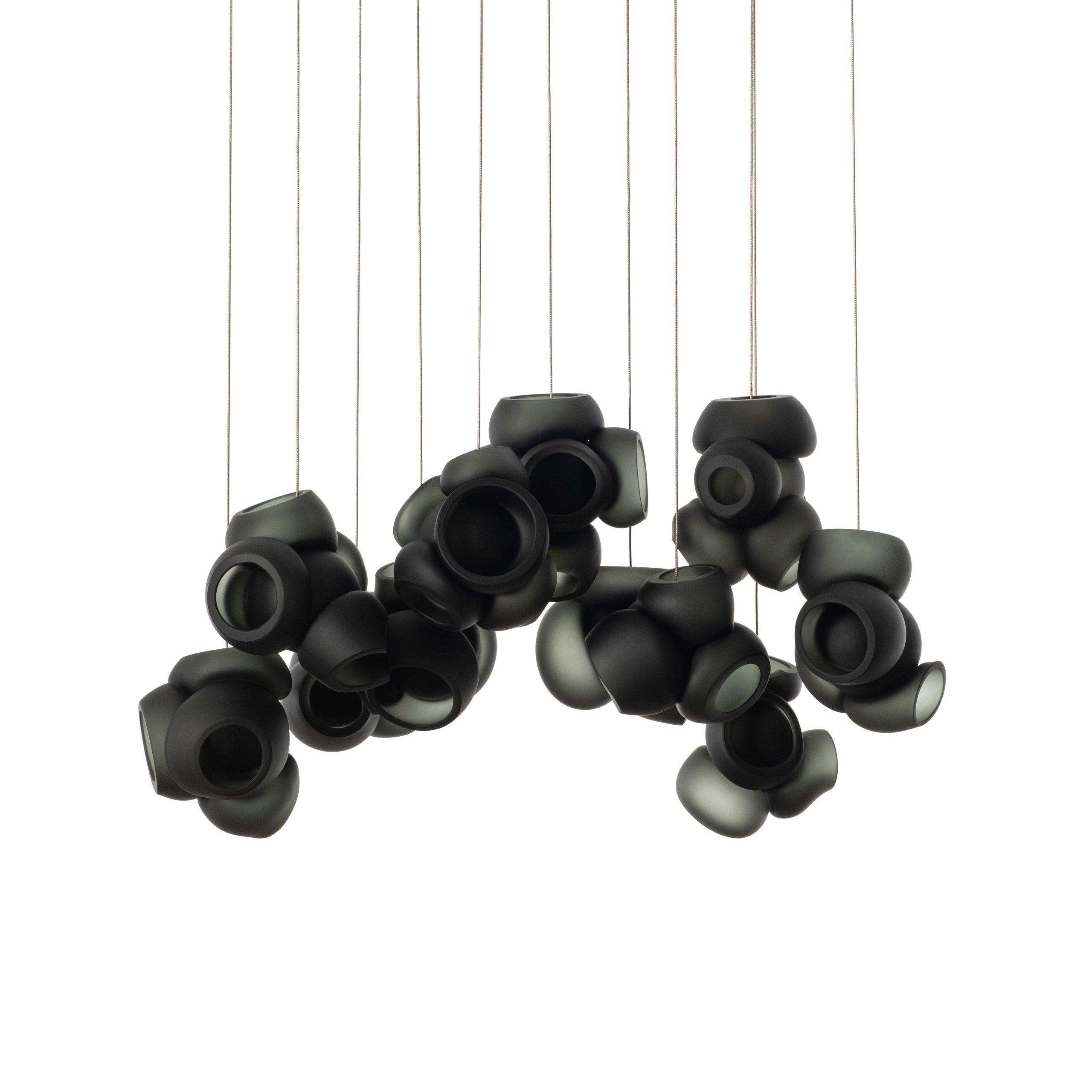 Modern Glass Bubbles Cluster LED Pendant Light for Contemporary Living Spaces