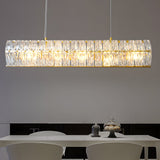 Modern Glass Chandelier Luxury 3 Color Dimming Pendant Lighting for Dining Room and Living Room