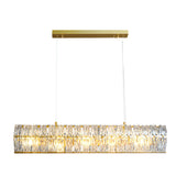 Modern Glass Chandelier Luxury 3 Color Dimming Pendant Lighting for Dining Room and Living Room