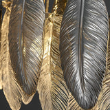 Modern Glass Feather Chandelier with 3 Step Dimming for Luxury Living and Dining Rooms
