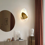 Modern Glass Globe and Metal LED Wall Sconce Set of 2 for Living Room and Bedroom Lighting