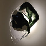 Modern Glass Globe and Metal LED Wall Sconce Set of 2 for Living Room and Bedroom Lighting