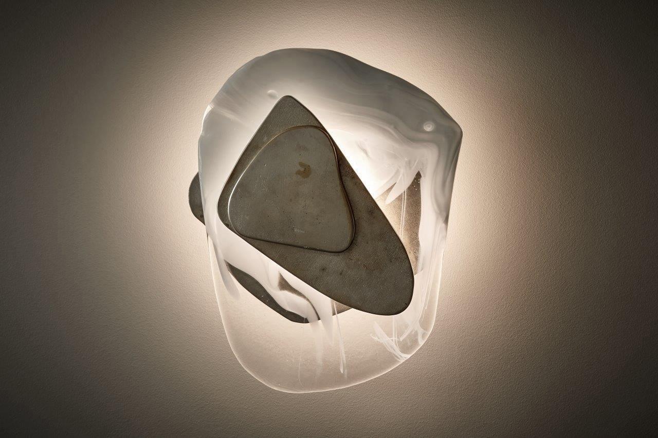 Modern Glass Globe and Metal LED Wall Sconce Set of 2 for Living Room and Bedroom Lighting