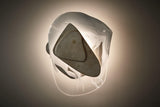 Modern Glass Globe and Metal LED Wall Sconce Set of 2 for Living Room and Bedroom Lighting