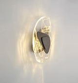Modern Glass Globe and Metal LED Wall Sconce Set of 2 for Living Room and Bedroom Lighting
