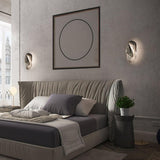 Modern Glass Globe and Metal LED Wall Sconce Set of 2 for Living Room and Bedroom Lighting