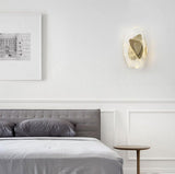 Modern Glass Globe and Metal LED Wall Sconce Set of 2 for Living Room and Bedroom Lighting