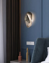 Modern Glass Globe and Metal LED Wall Sconce Set of 2 for Living Room and Bedroom Lighting
