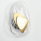 Modern Glass Globe and Metal LED Wall Sconce Set of 2 for Living Room and Bedroom Lighting