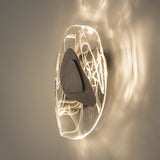 Modern Glass Globe and Metal LED Wall Sconce Set of 2 for Living Room and Bedroom Lighting