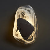 Modern Glass Globe and Metal LED Wall Sconce Set of 2 for Living Room and Bedroom Lighting