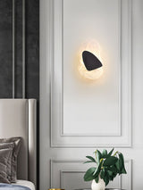 Modern Glass Globe and Metal LED Wall Sconce Set of 2 for Living Room and Bedroom Lighting