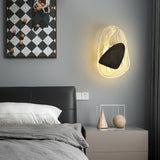 Modern Glass Globe and Metal LED Wall Sconce Set of 2 for Living Room and Bedroom Lighting