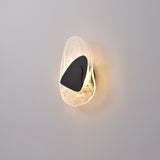 Modern Glass Globe and Metal LED Wall Sconce Set of 2 for Living Room and Bedroom Lighting