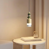 Modern Glass Globe Ball Pendant Light Scandinavian Style Mini Cream Hanging Lamp