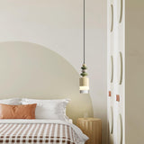 Modern Glass Globe Ball Pendant Light Scandinavian Style Mini Cream Hanging Lamp