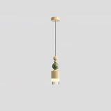 Modern Glass Globe Ball Pendant Light Scandinavian Style Mini Cream Hanging Lamp