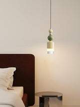 Modern Glass Globe Ball Pendant Light Scandinavian Style Mini Cream Hanging Lamp