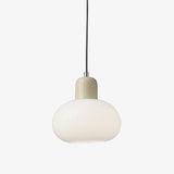 Modern Glass Globe Pendant Lamp Minimalist Spherical Hanging Light for Living Room