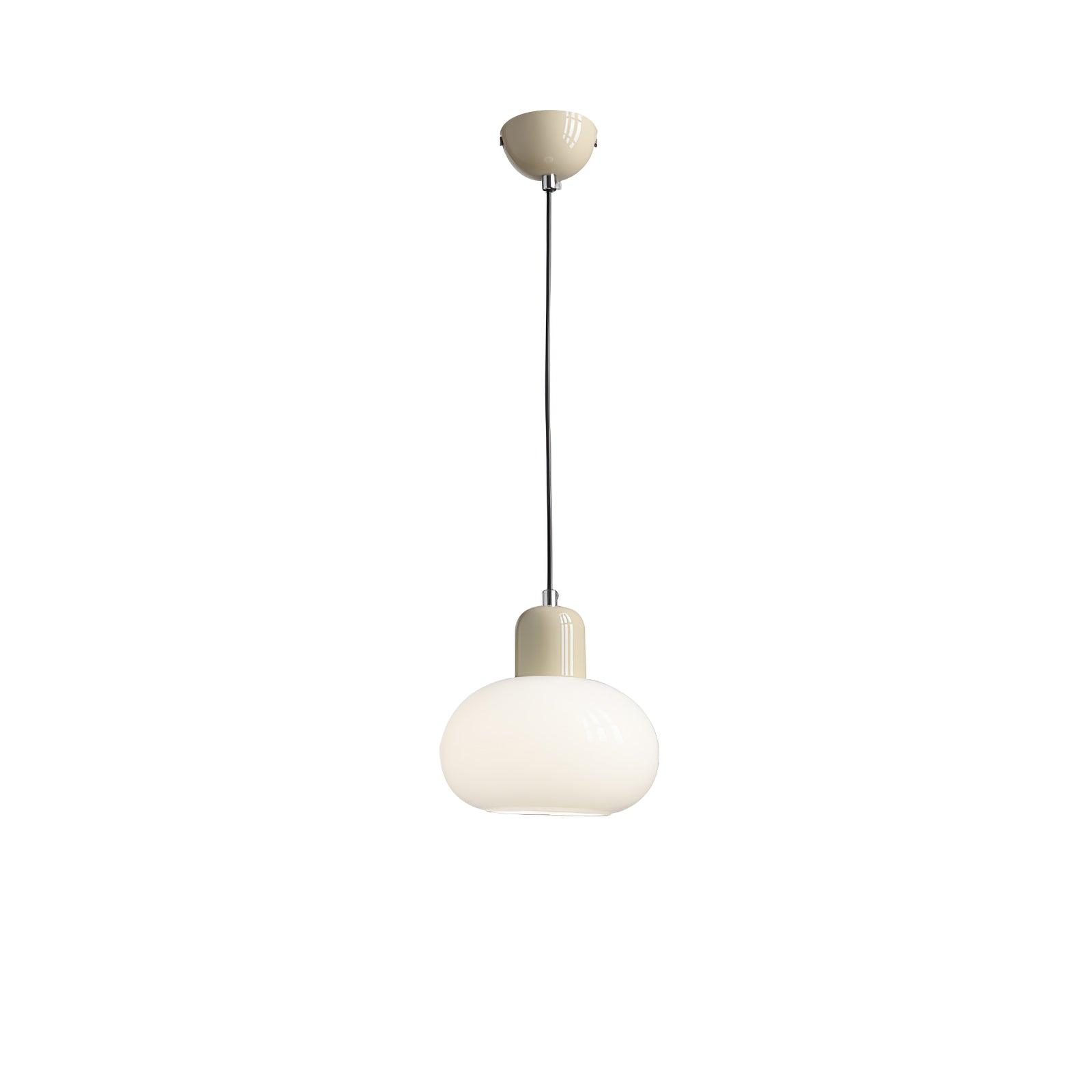 Modern Glass Globe Pendant Lamp Minimalist Spherical Hanging Light for Living Room