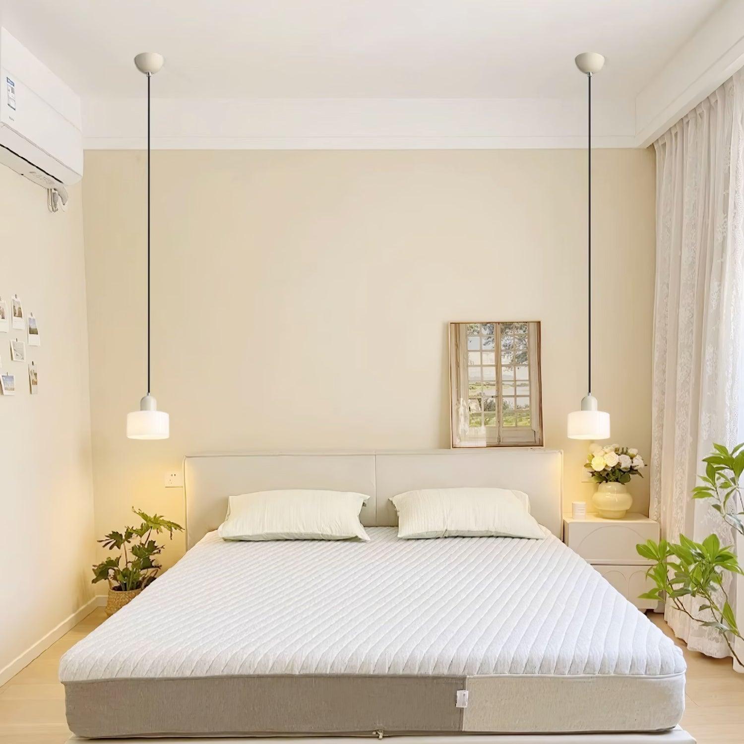 Modern Glass Globe Pendant Lamp Minimalist Spherical Hanging Light for Living Room