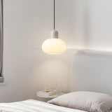Modern Glass Globe Pendant Lamp Minimalist Spherical Hanging Light for Living Room
