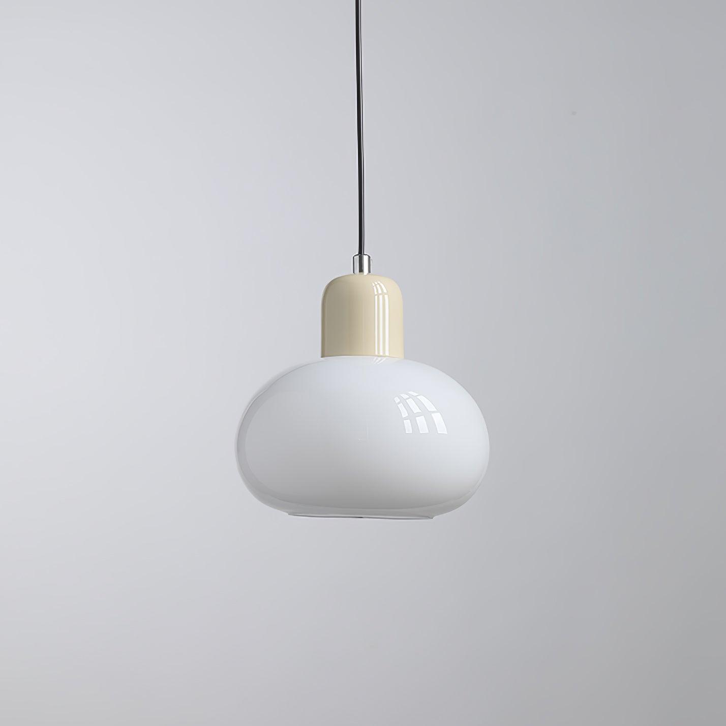 Modern Glass Globe Pendant Lamp Minimalist Spherical Hanging Light for Living Room