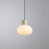 Modern Glass Globe Pendant Lamp Minimalist Spherical Hanging Light for Living Room