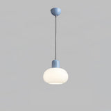 Modern Glass Globe Pendant Lamp Minimalist Spherical Hanging Light for Living Room